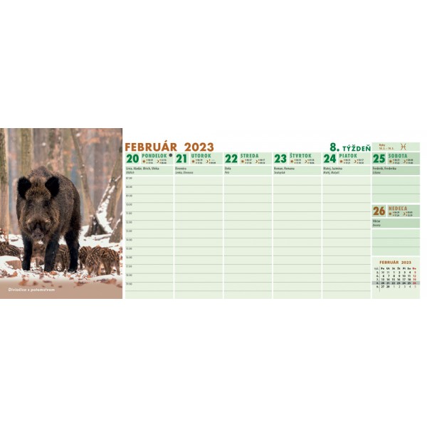 Stolový kalendár Poľovník 2023 / Darčekové predmety / knihy, DVD, kalendáre